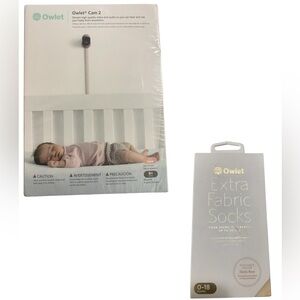 NWT💕Owlet Cam 2 and 4 Extra Fabric Socks